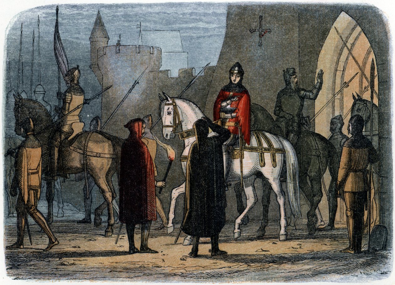V. Henrik Lancaster királya, James Doyle „Anglia krónikája” című művének illusztrációja alkotó: English School