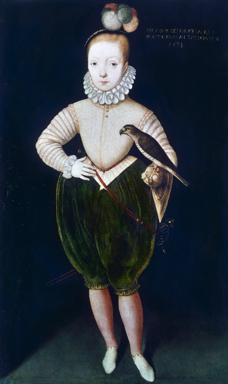 I. Jakab angol király és VI, skót király (olaj, vászon) alkotó: English School