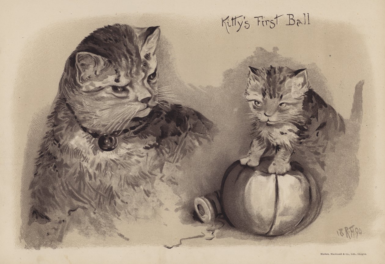 Kitty első bálja (chromolitho) alkotó: English School
