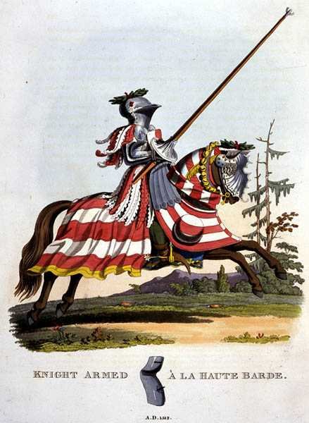 Knight Armed a la Haute Bard alkotó: English School