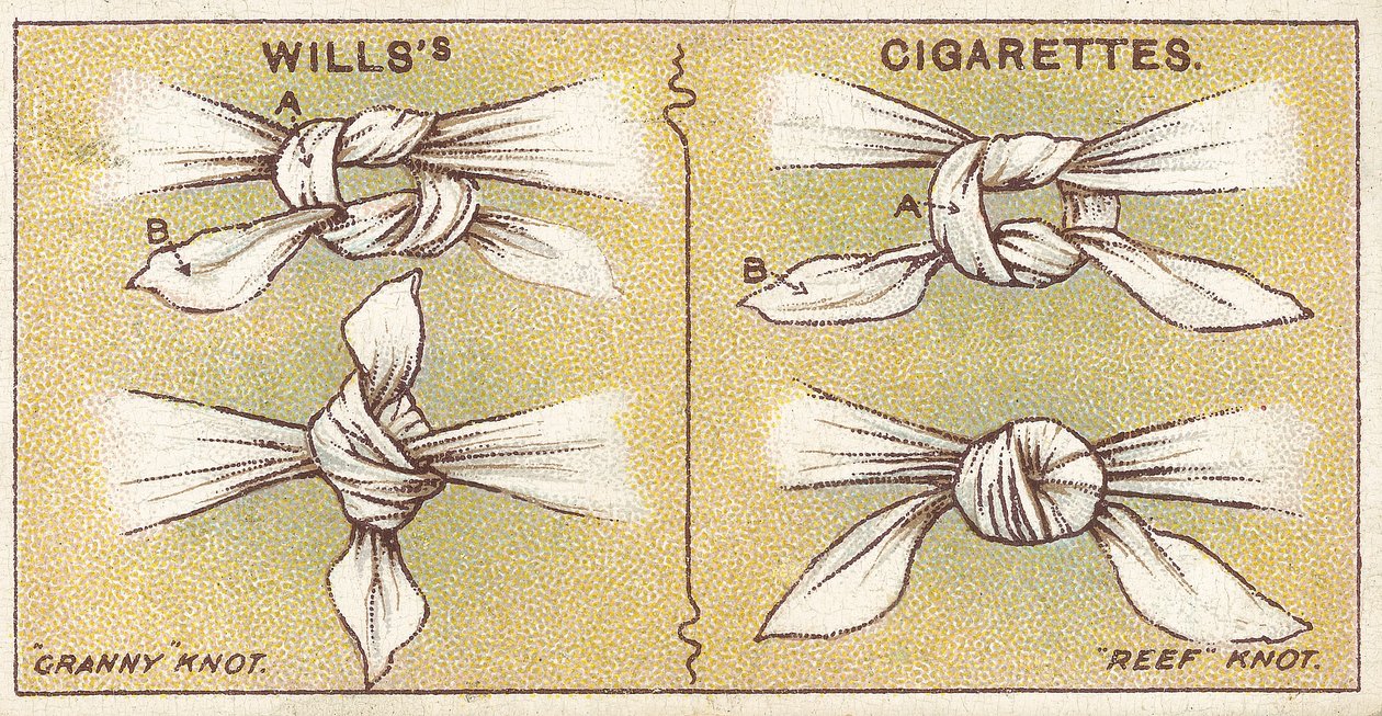 Csomók, 6. sz. a Willss Cigarettes First Aid sorozatából, 1913 alkotó: English School