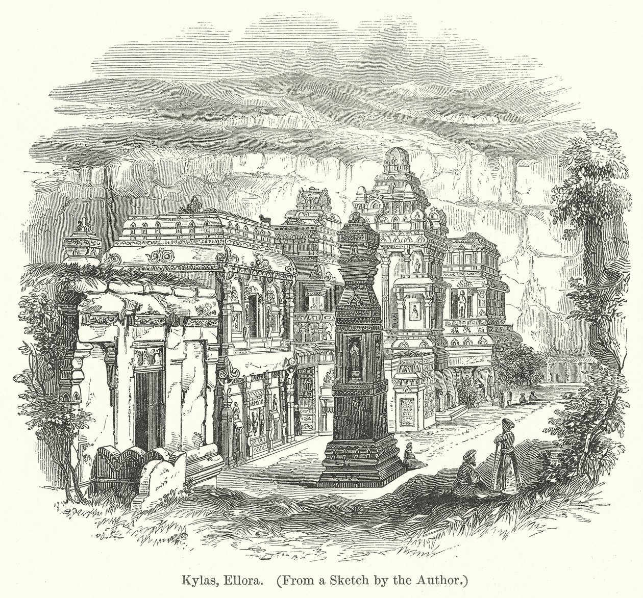 Kylas, Ellora (metszet) alkotó: English School