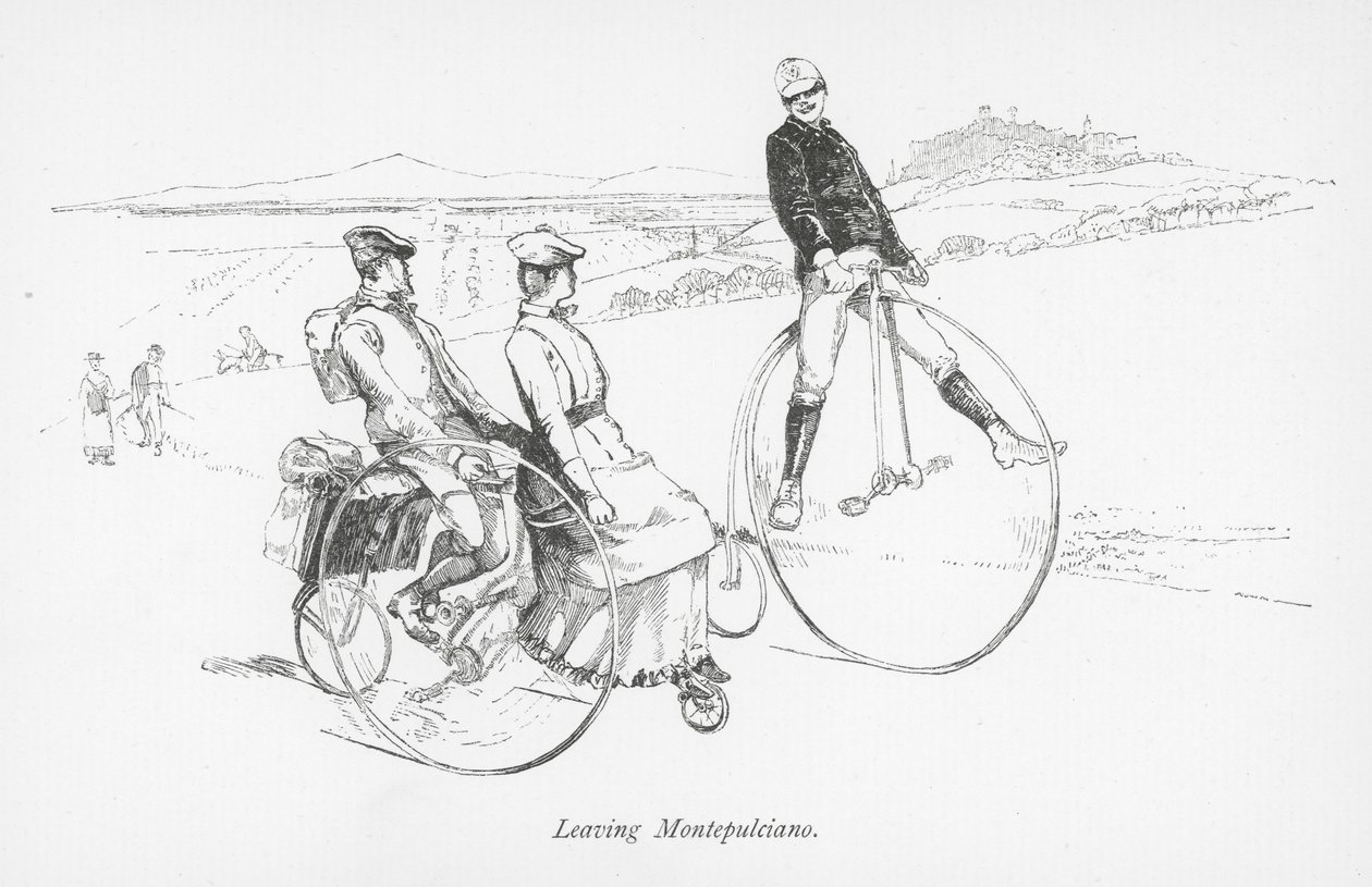 Montepulciano elhagyása (litho) alkotó: English School