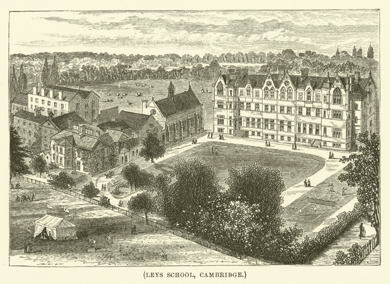 Leys School, Cambridge (metszet) alkotó: English School