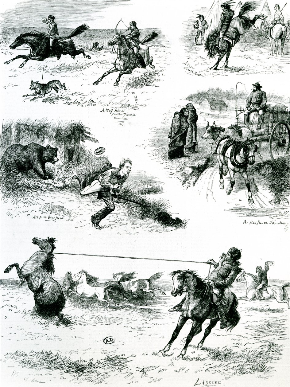 Élet Manitobában, 1877 alkotó: English School