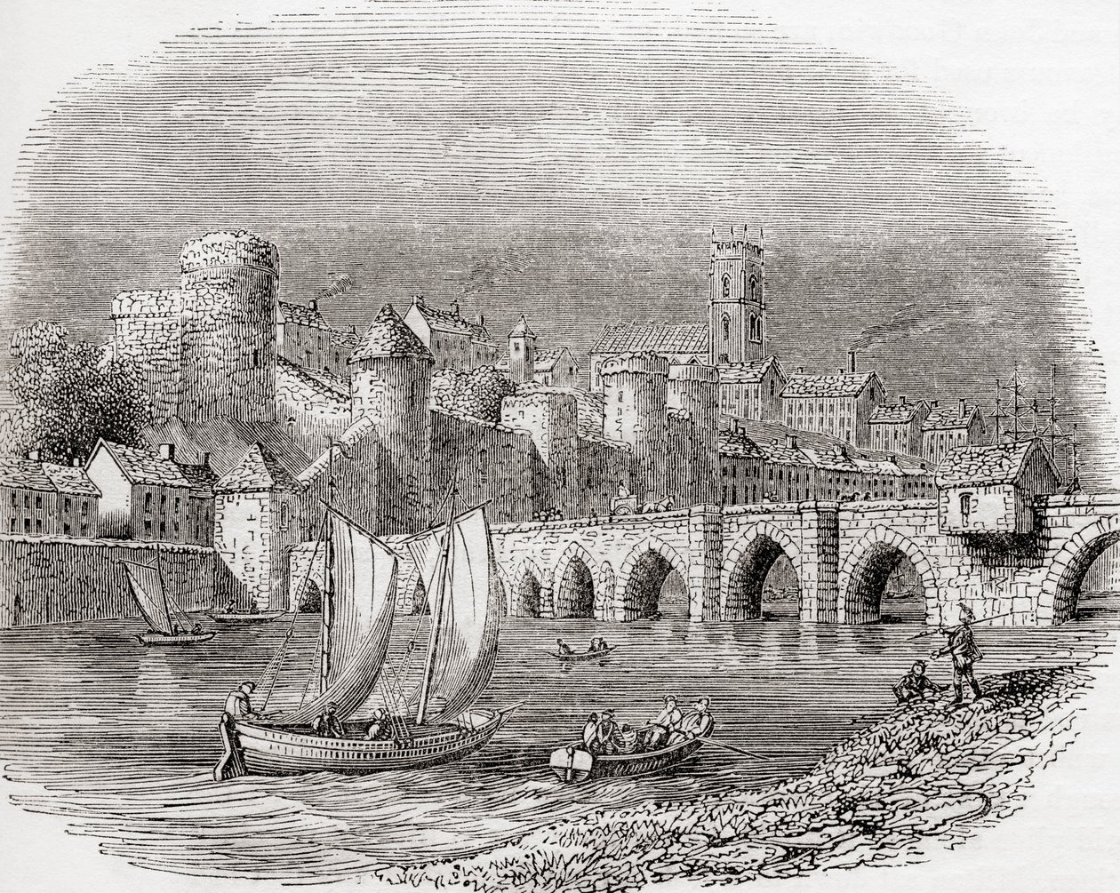 Limerick, Limerick megye, Írország, a Shannon folyón lévő King John
