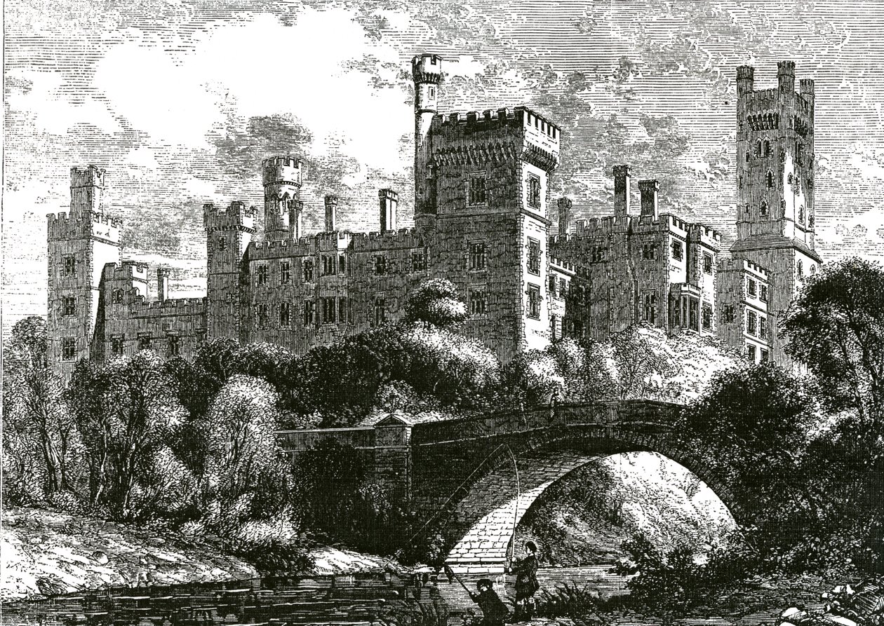 Lismore Castle, megjelent az 1858-as "Building News"-ban (metszet) alkotó: English School