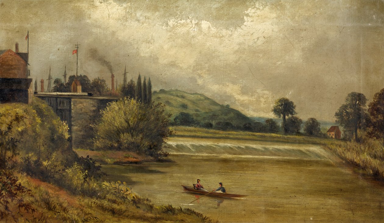 Llanthony Weir Gloucester, 1850-1900 alkotó: English School