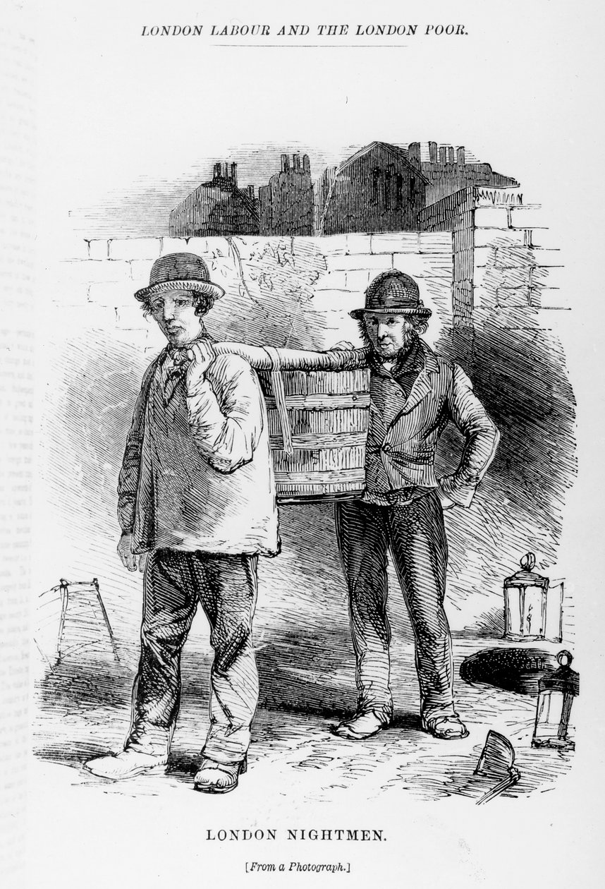 London Nightmen, illusztráció a „Londoni munkásság és a londoni szegények” című könyvéből, Henry Mayhew, 1840-es évek alkotó: English School