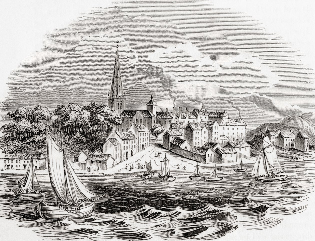 Londonderry, Észak-Írország, a régi Angliából: A Pictorial Museum, pub. 1847 alkotó: English School