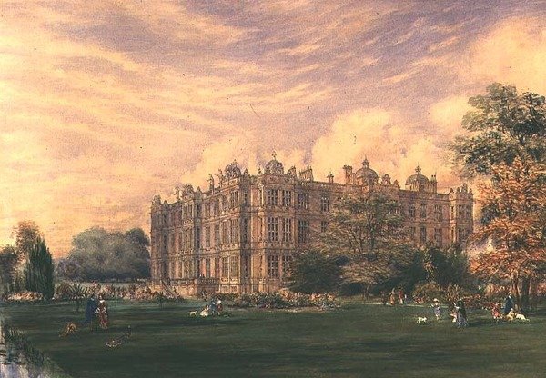 Longleat House, Wiltshire, 1850 körül (akvarell) alkotó: English School