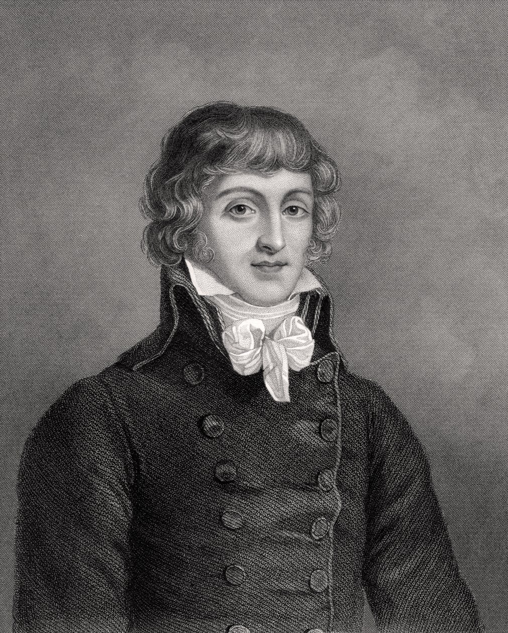 Louis Antonie Leon de Saint-Just, metszett W.H. Mote, illusztráció a „Historical Sketches of Statemen” című könyvből, amelyet Londonban adtak ki, 1843 alkotó: English School