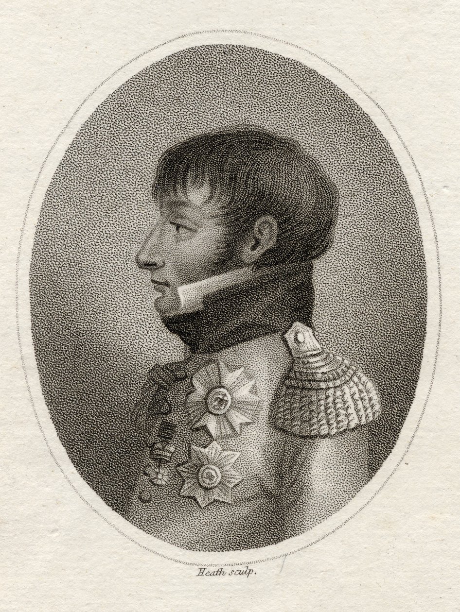 Louis Bonaparte (1778-1846) Holland király a „The Gallery of Portrés”-ból, Heath metszetében, 1833-ban alkotó: English School