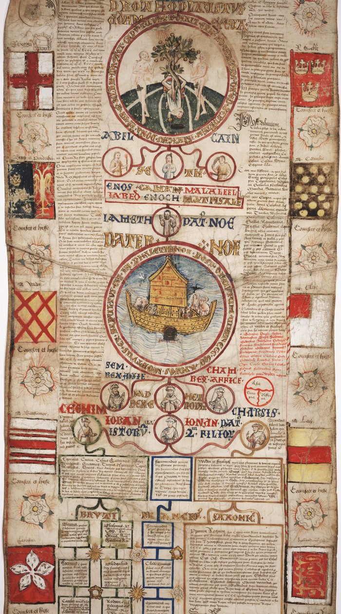 MS Lewis E 201, 2. szakasz, A világ történetének krónikája a teremtéstől a faig, IV. Edward genealógiájával, 1461 körül alkotó: English School
