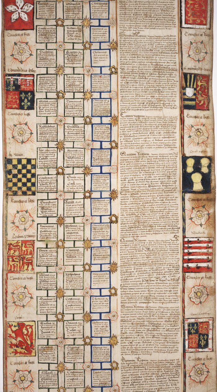 MS Lewis E 201, 3. szakasz, A világ történetének krónikája a teremtéstől a faig, IV. Edward genealógiájával, 1461 körül alkotó: English School
