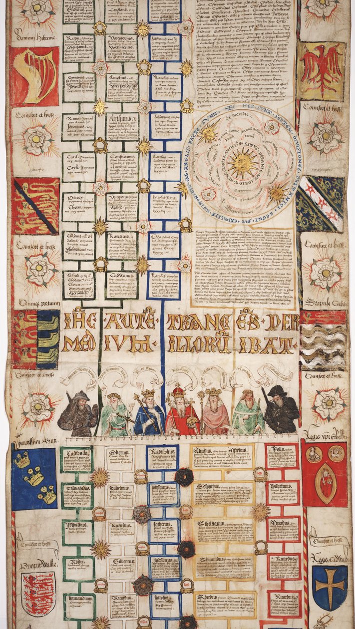 MS Lewis E 201 4. szakasz, A világ történetének krónikája a teremtéstől a faig, IV. Edward genealógiájával, 1461 körül alkotó: English School