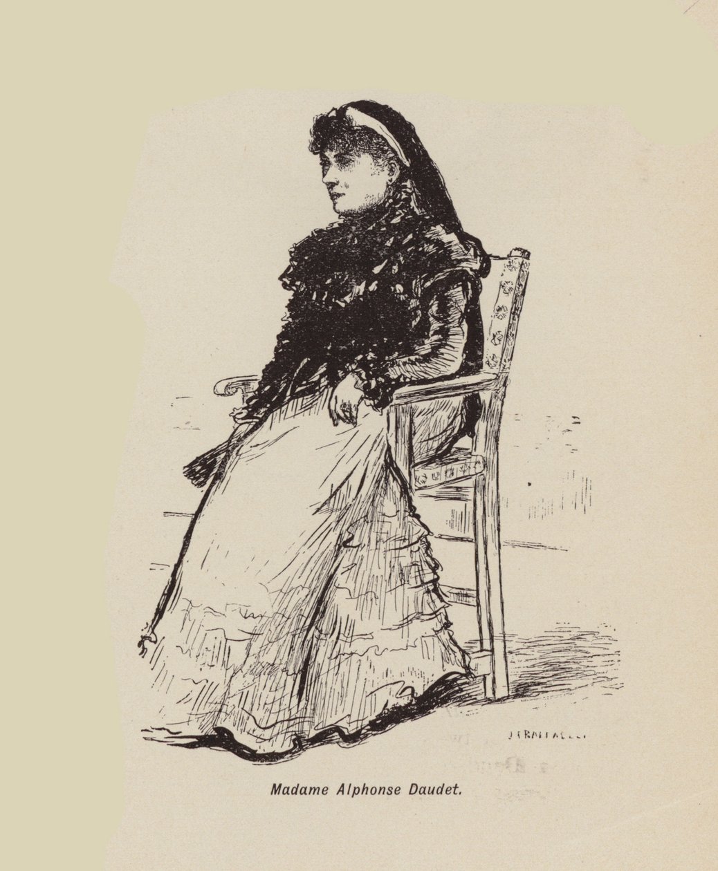 Madame Alphonse Daudet (litográfia) alkotó: English School