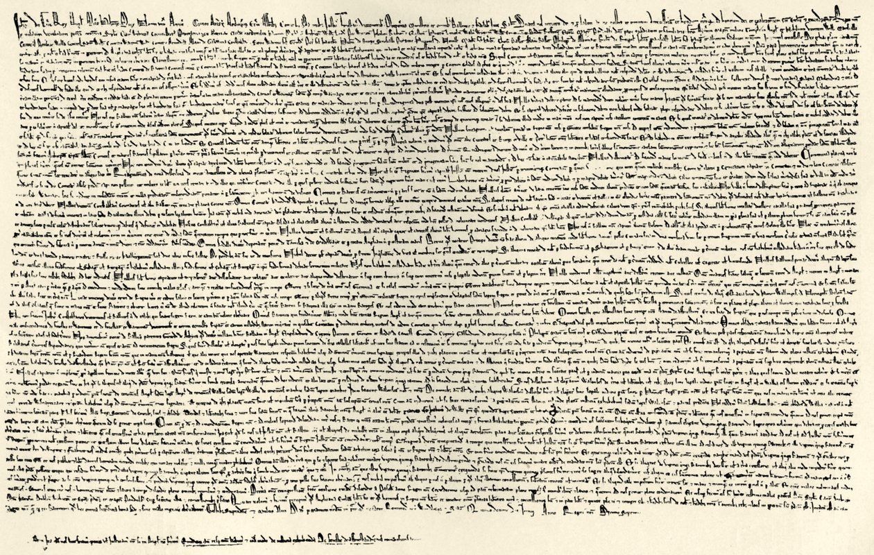 Magna Carta (tinta pergamenre) alkotó: English School
