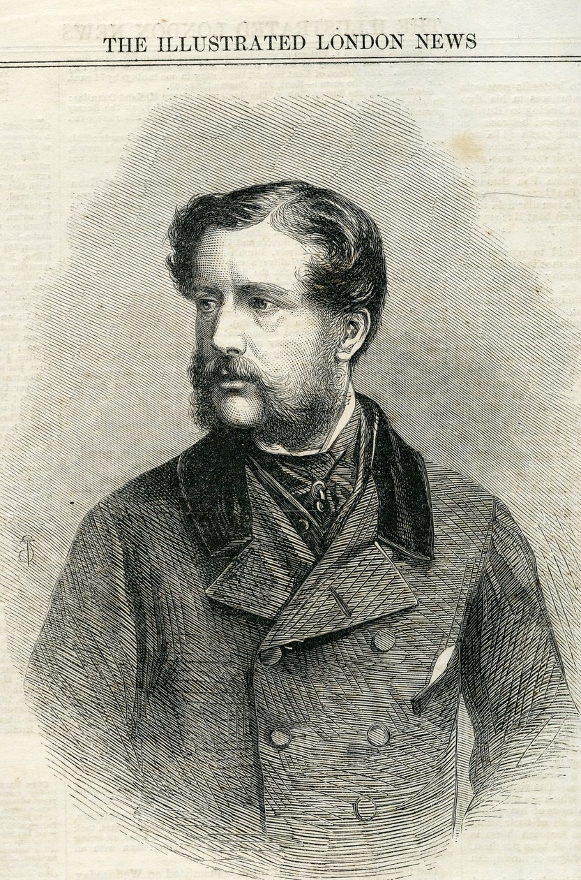 Charles Nasmyth őrnagy (1825-61) a The illusztrált London News-ból, 1861. július 13. alkotó: English School