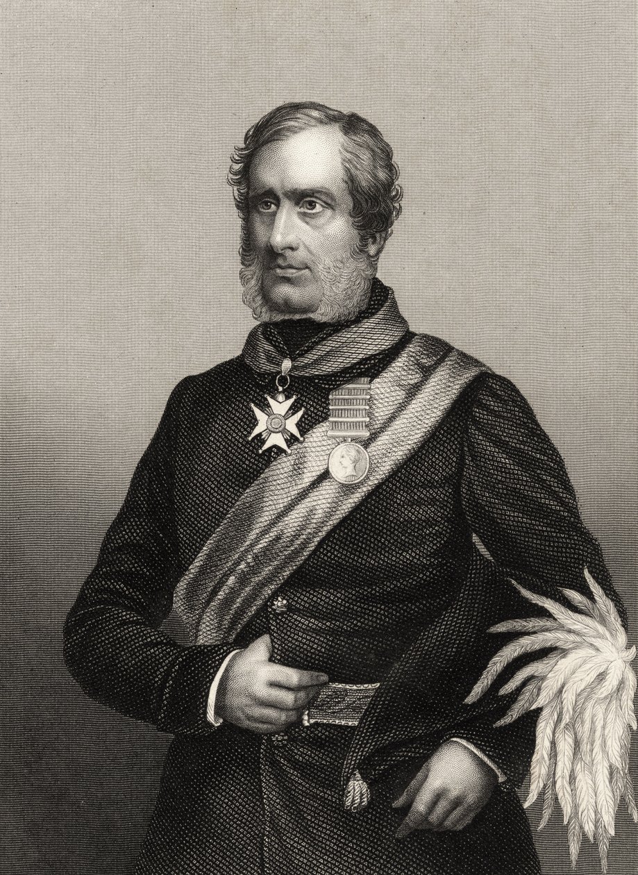 Sir Henry Havelock vezérőrnagy, az 1858-ban megjelent „Az indiai lázadás története” c. alkotó: English School