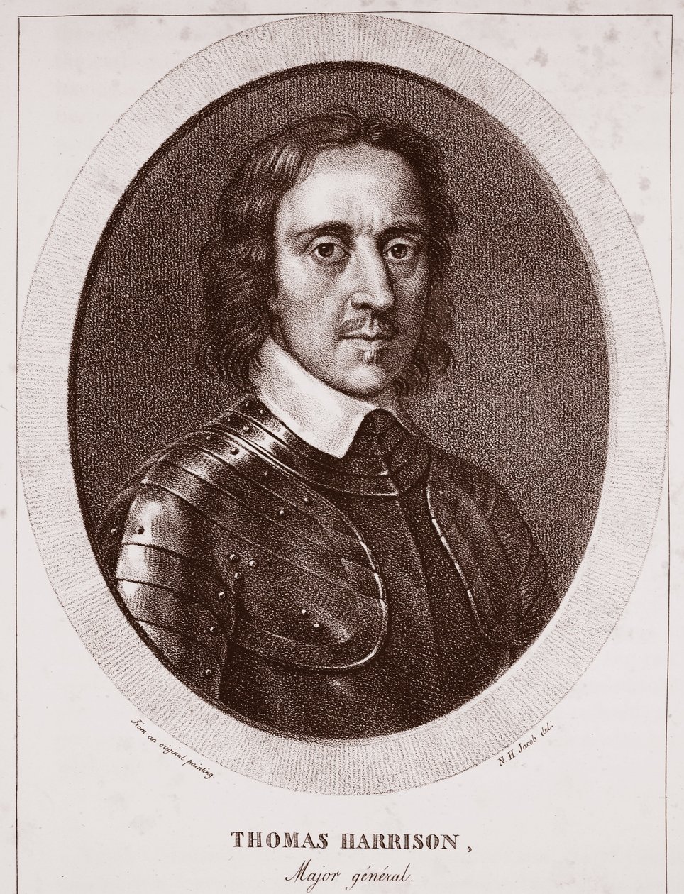 Thomas Harrison vezérőrnagy, N. H. Jacobnak tulajdonítva, de Langlume metszete alkotó: English School