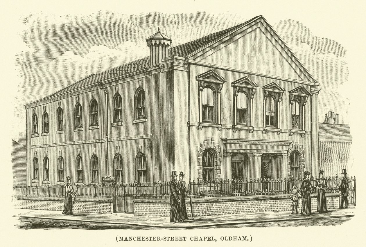 Manchester-Street Chapel, Oldham (metszet) alkotó: English School