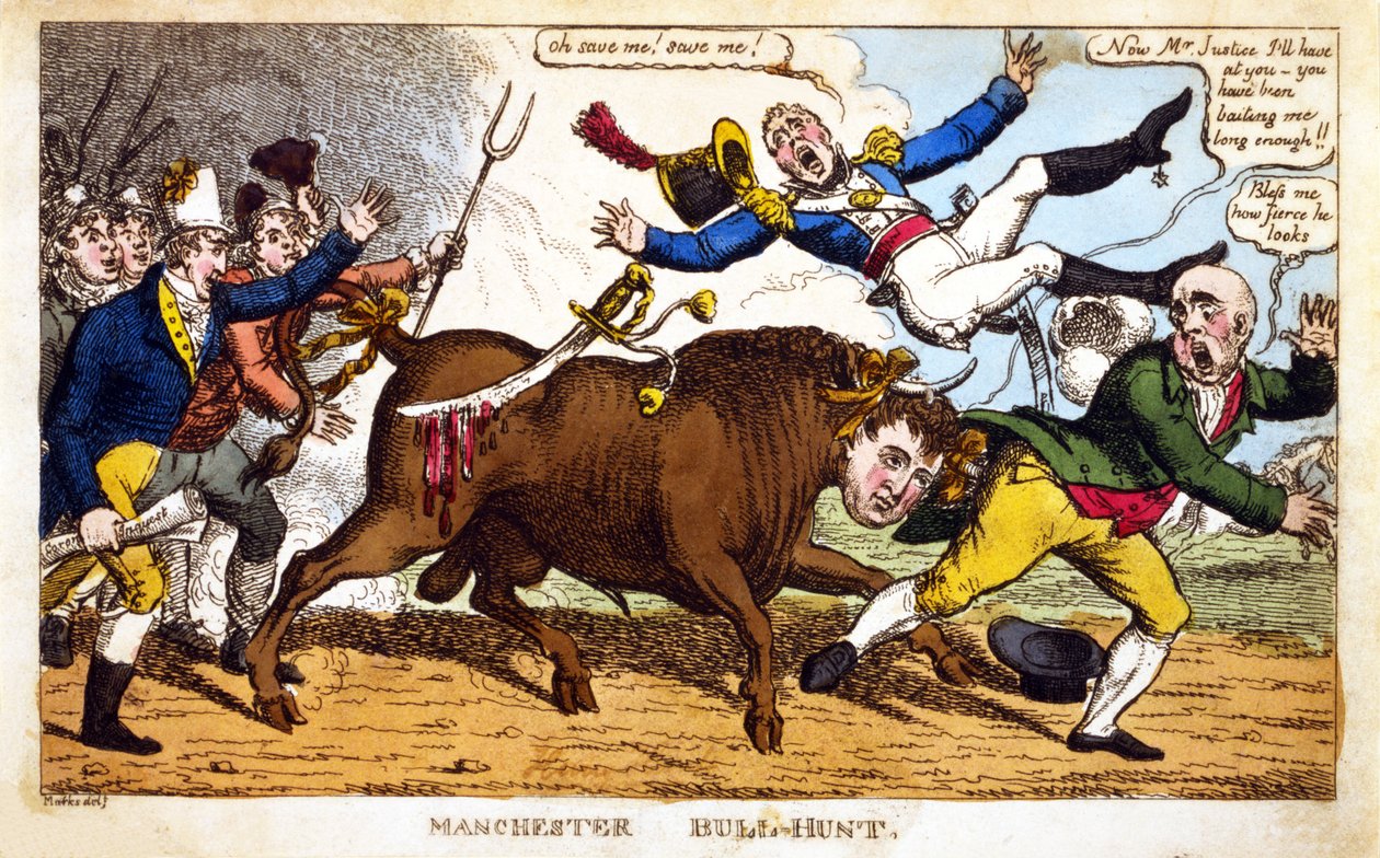 Manchester Bull-Hunt alkotó: English School