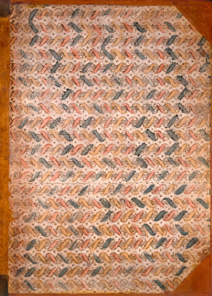 Márvány végpapír, 1950-es évek. alkotó: English School