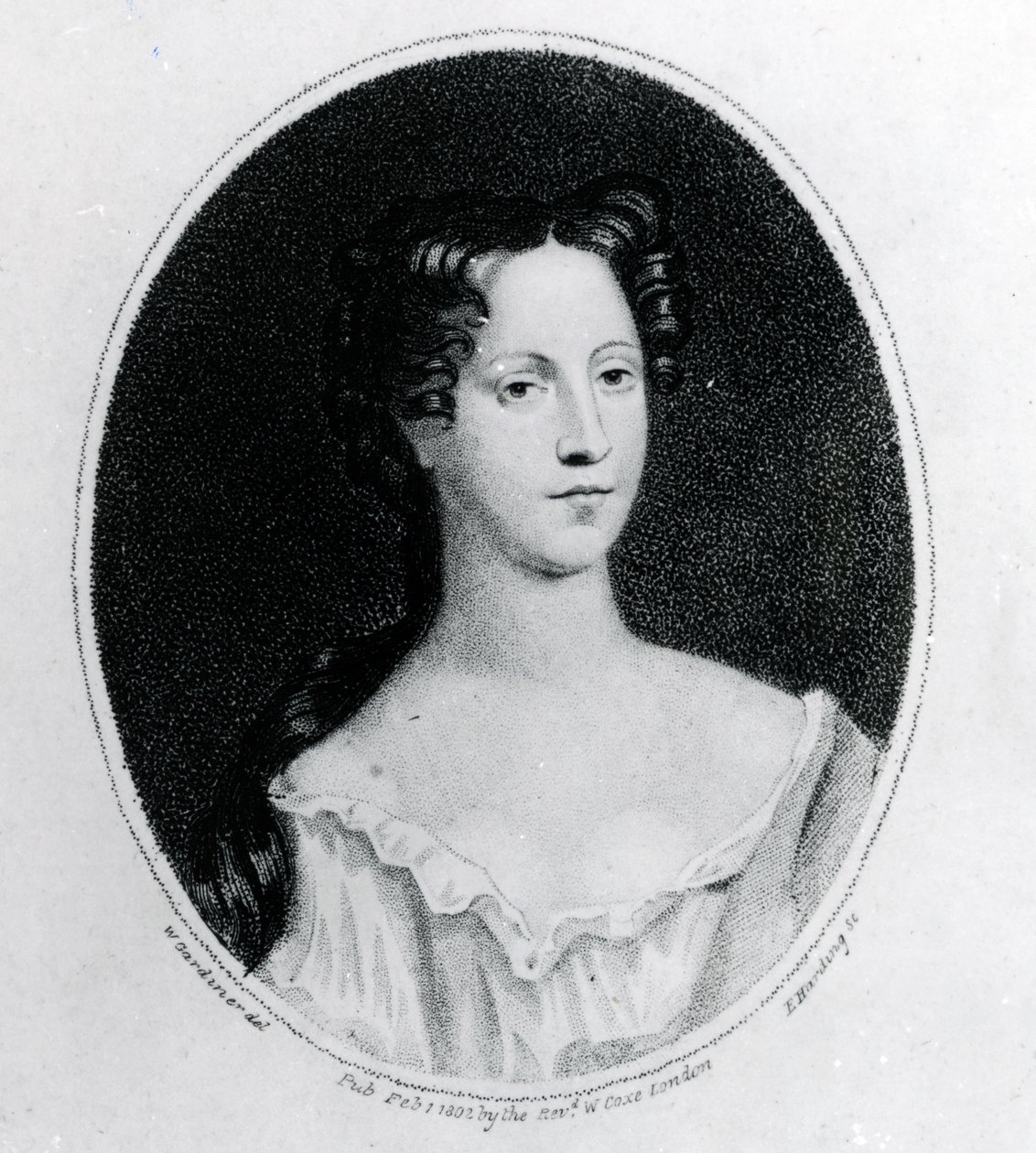 Mary Burwell, Robert Walpole felesége, W. Gardiner nyomat, 1802 (metszet) alkotó: English School
