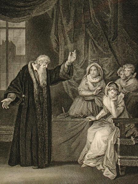 Mary, skótok királynője (1542-87) és John Knox (kb. 1512-72) (metszet) alkotó: English School