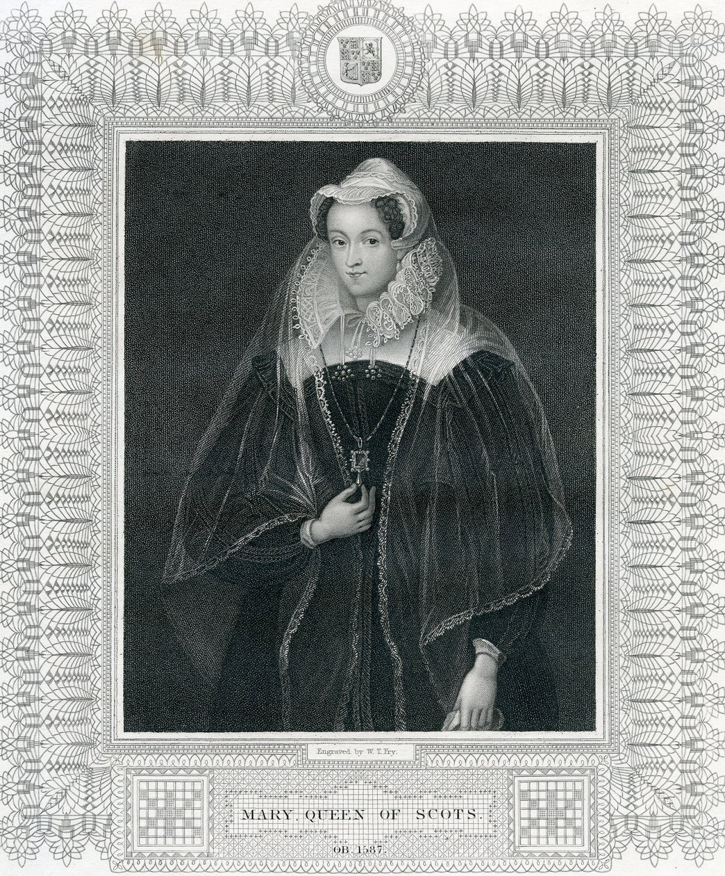 Mária skót királynő, 19. század alkotó: English School