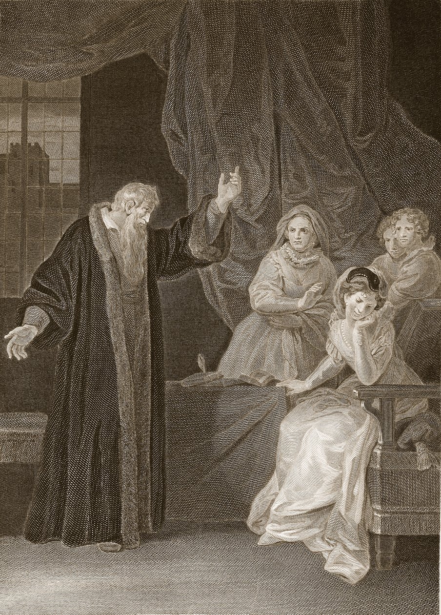 Mária skót királynő, Knox megrovása, David Humes illusztrációja Anglia története, pub. R. Bowyer, London, 1812 alkotó: English School