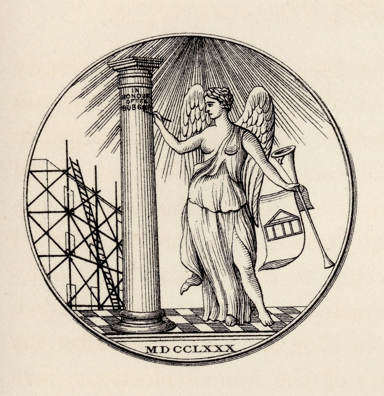 Szabadkőműves pecsét, 1780, „The History of Freemasonry, III. kötet”, Thomas C. Jack kiadója, London, 1883 alkotó: English School