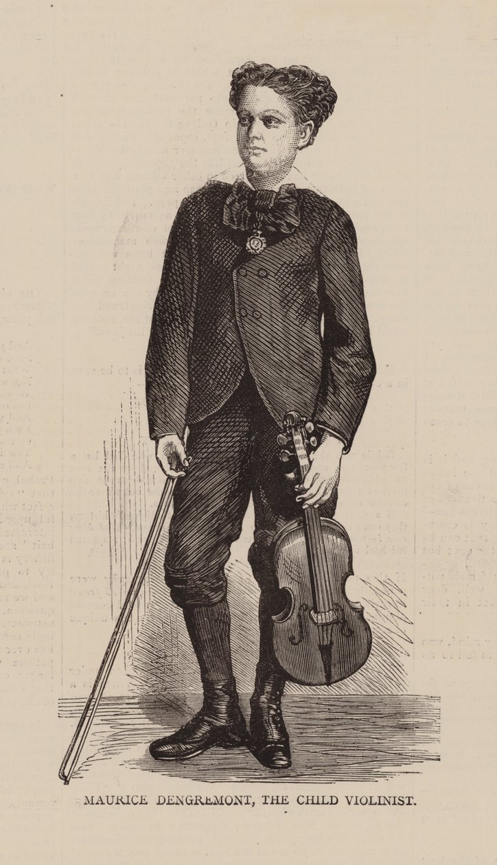 Maurice Dengremont, A gyermekhegedűs (metszet) alkotó: English School