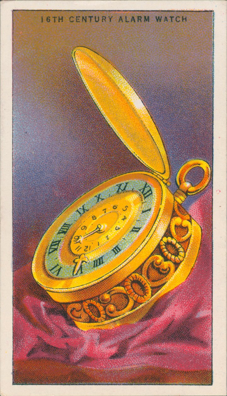 Időmérés: riasztás (színes litográfia) alkotó: English School