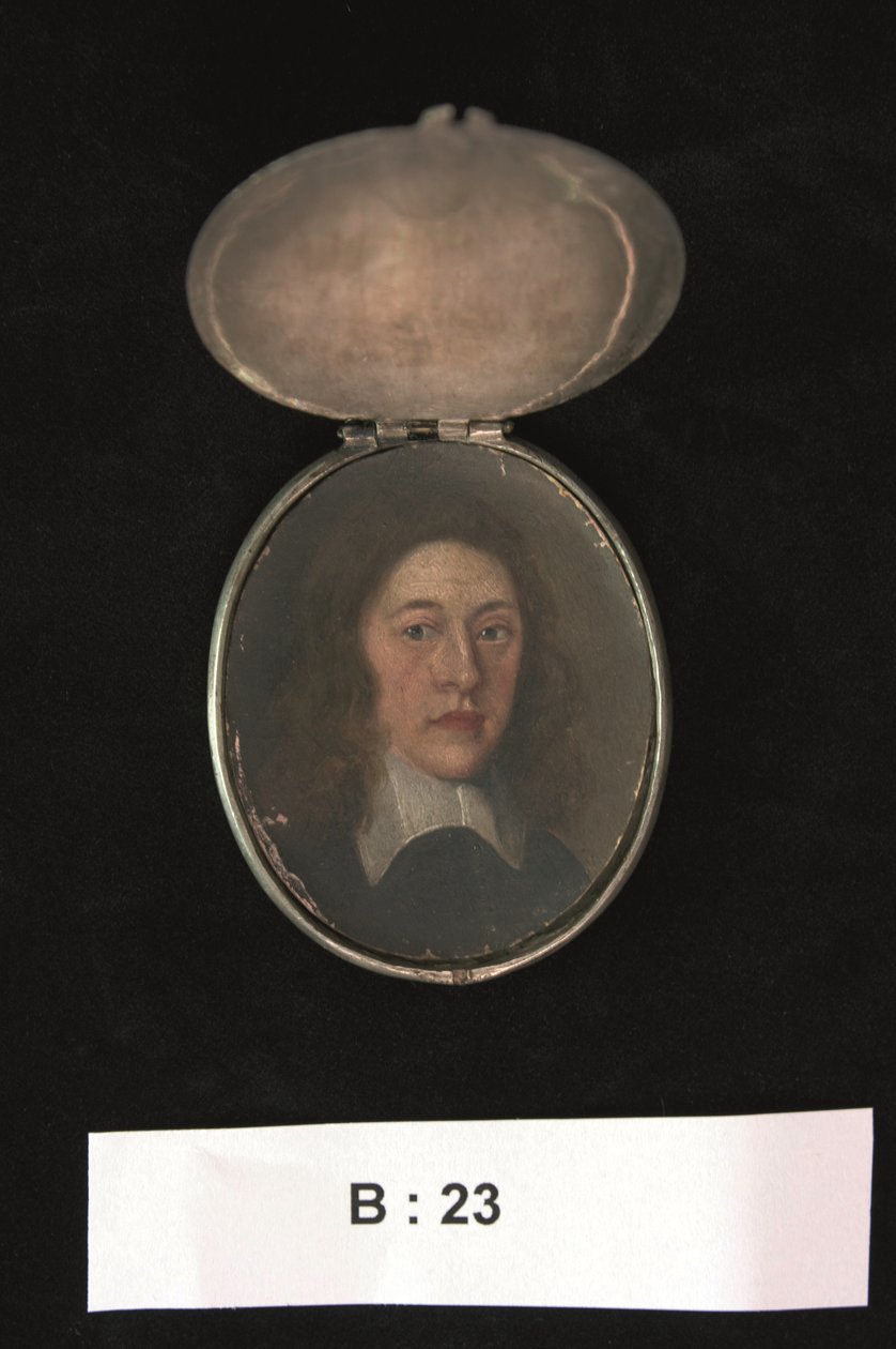 Henry Cromwell, Írország főhadnagyának miniatúrája, 1655-59 körül (akvarell) alkotó: English School