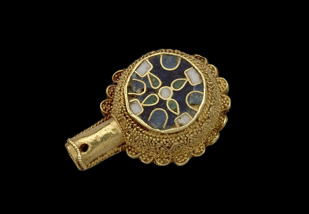 Minster Lovell Jewel, valószínűleg 17. század (zománc és arany cloisonne) alkotó: English School