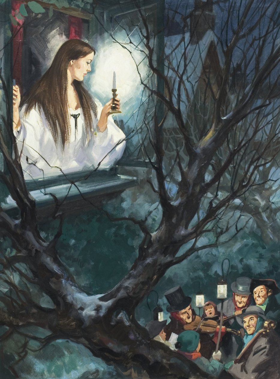 Miss Fancy, Thomas Hardy (1840-1928) "A zöld fa alatt" című művéből (gouache, papír) alkotó: English School