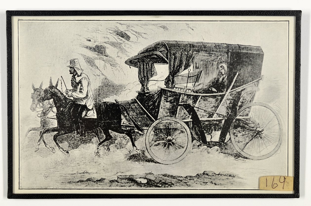 Miss Nightingale hintója a háború székhelyén, a The Illustrated London News-ból alkotó: English School