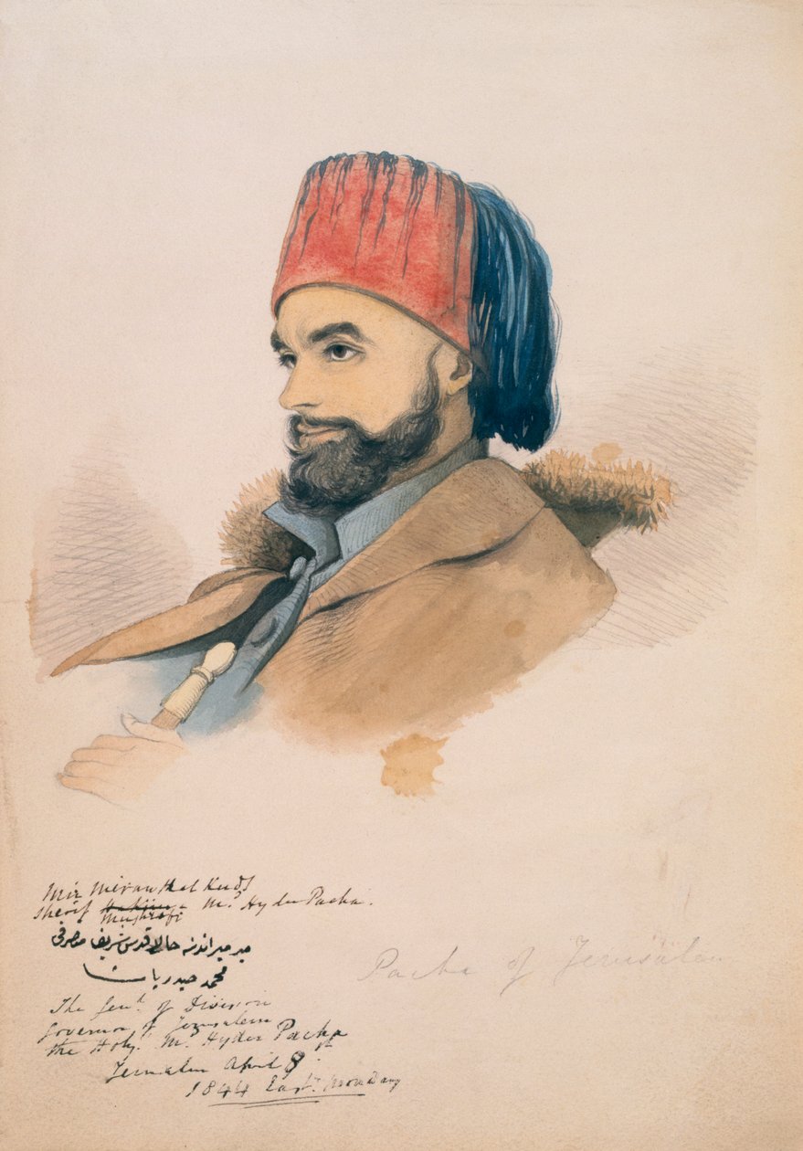 Mohammed Hayder, jeruzsálemi pasa, 1844 alkotó: English School