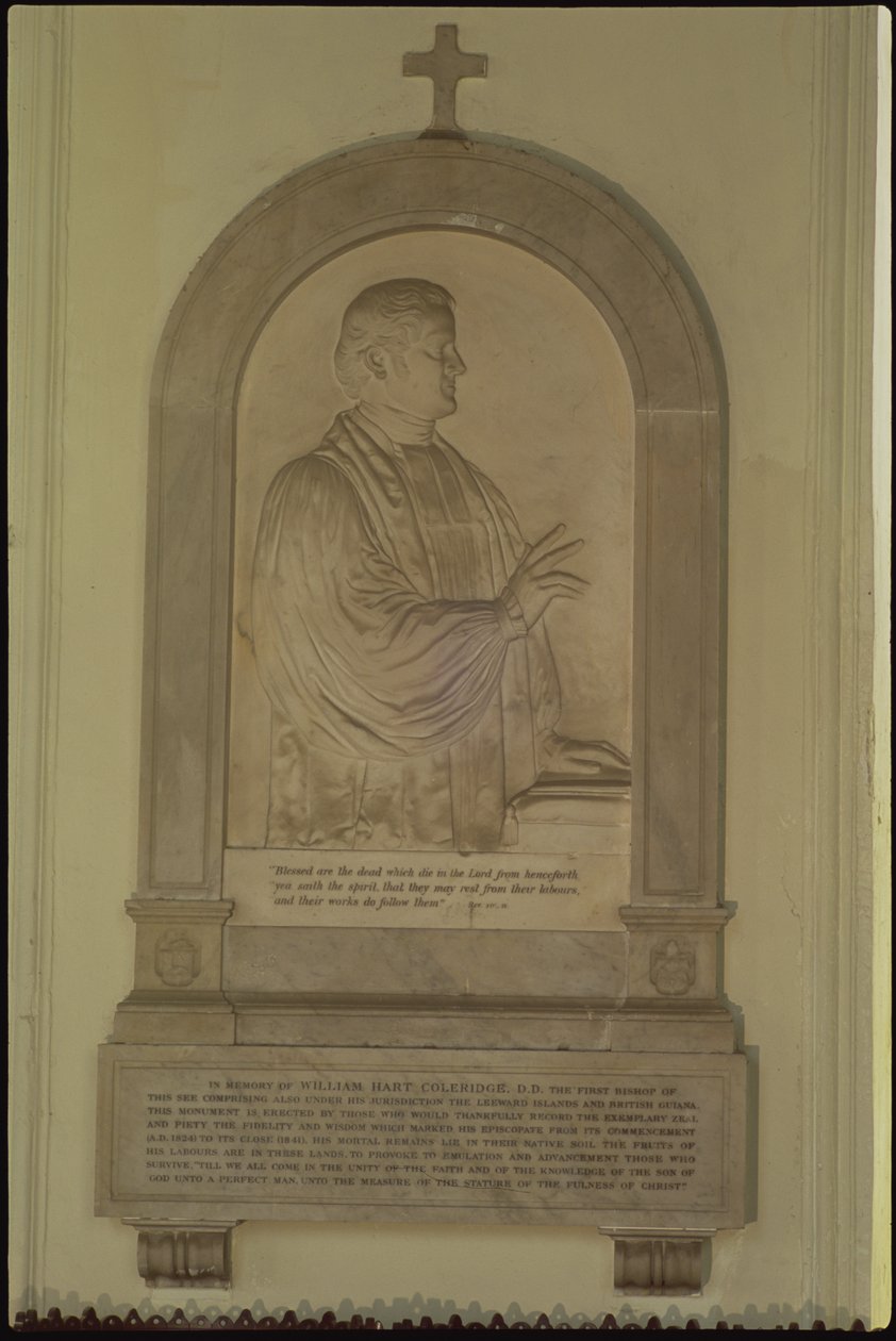 William Hart Coleridge emlékműve alkotó: English School
