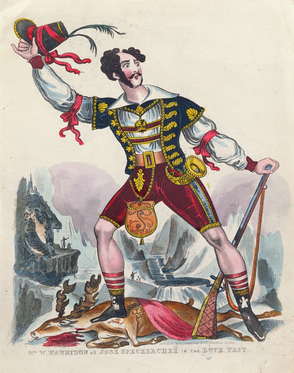 W. Harrison úr, mint Jose Speckbacher a Szerelmi tesztben, 1840 körül alkotó: English School