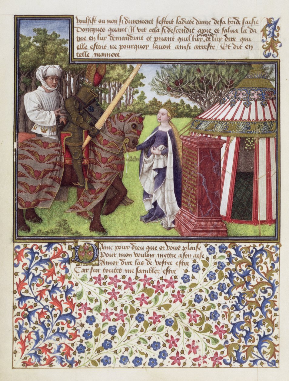 Ms. 2597 Heart and Desire with Hope in the House, Livre du Coeur dAmours Espris fakszimile kiadása, Rene dAnjou alkotó: English School