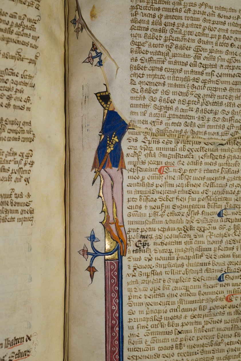 Ms. New Coll 242, f.178r, Walter Burley kommentárja Arisztotelész politikájához (toll és tinta pergamen) alkotó: English School