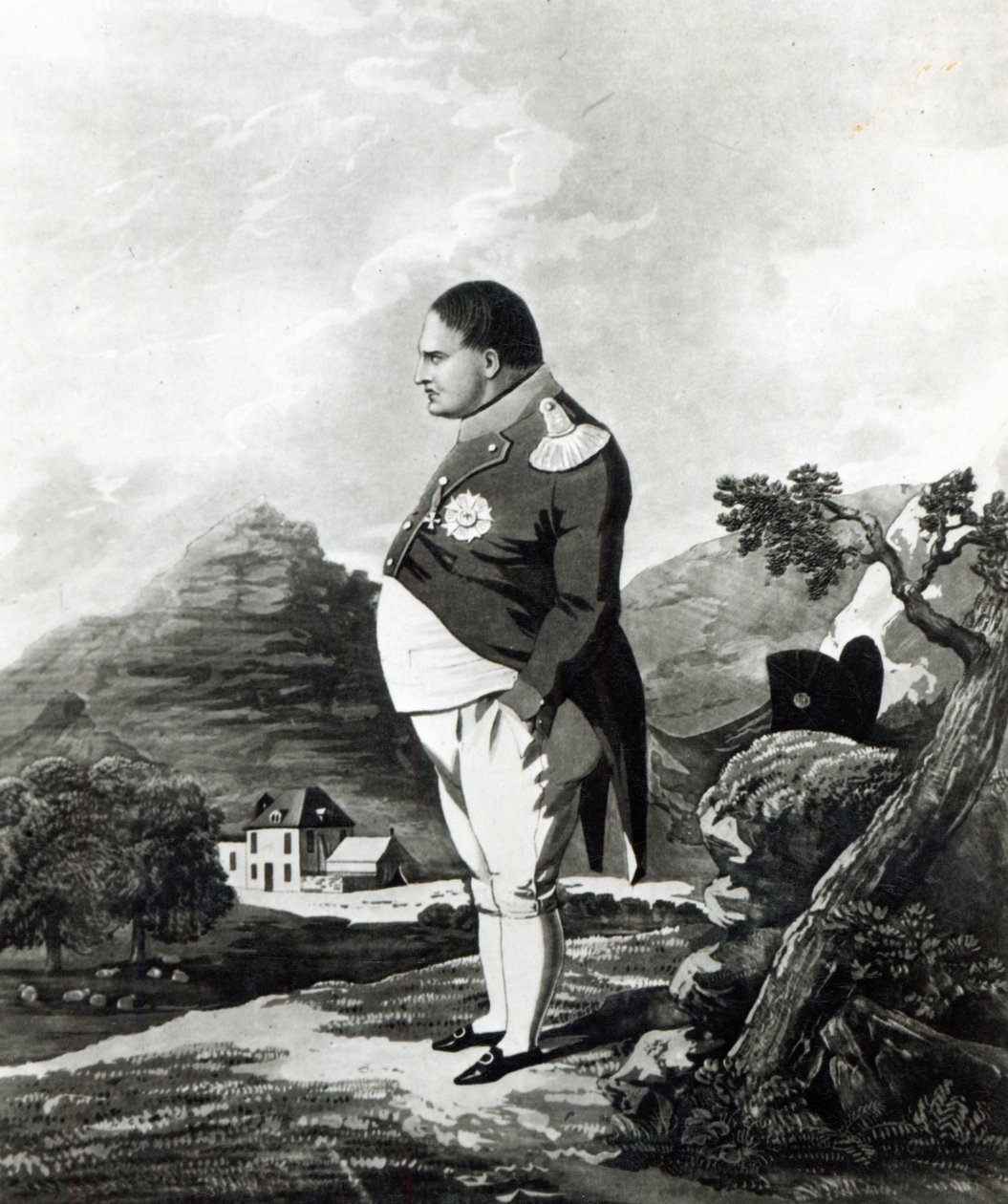 Napóleon Szent Ilona szigetén, 1820 alkotó: English School