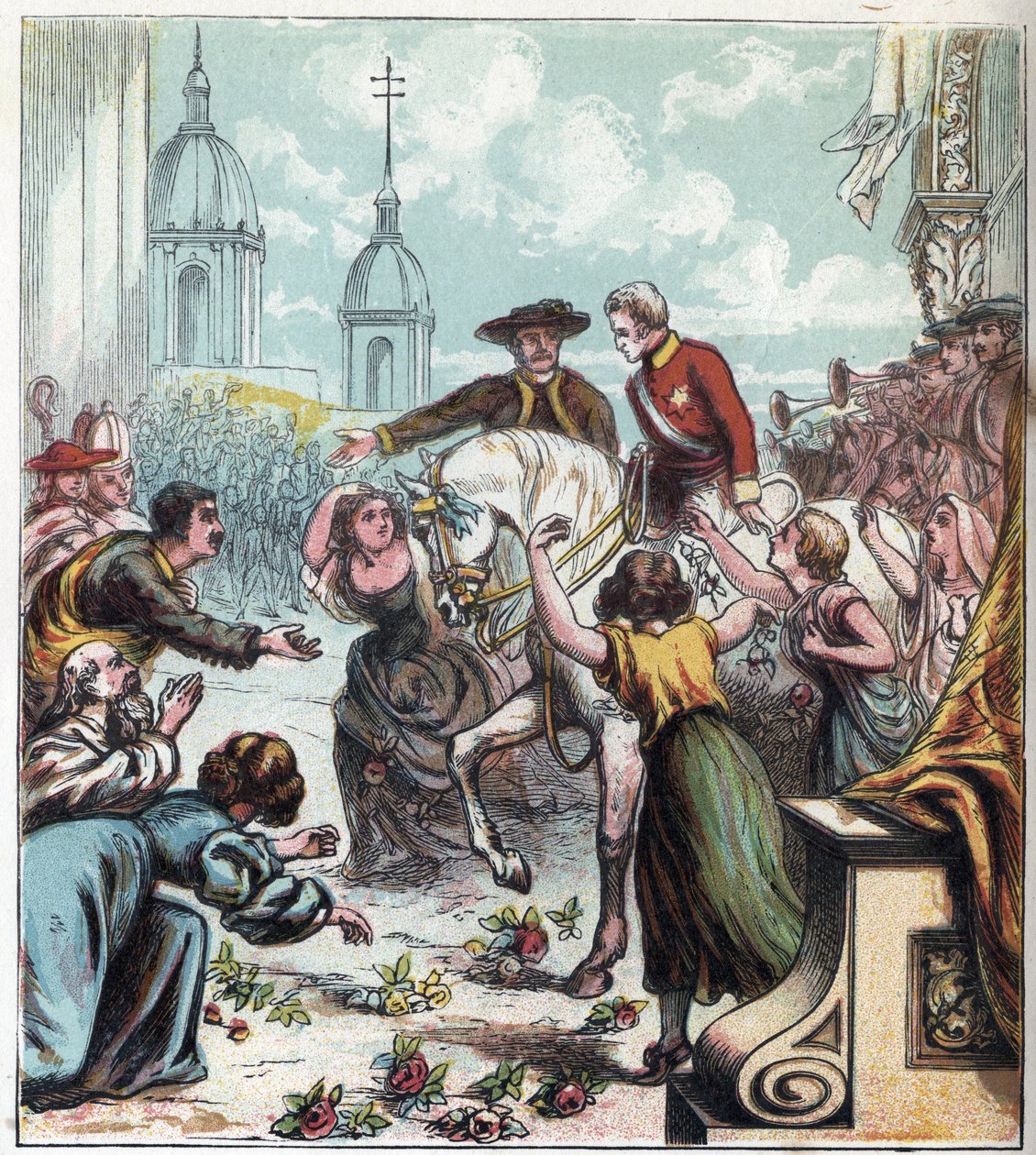 Napóleoni háború: Wellington hercege (1769-1852) 1812-ben felszabadította Madridot a francia szorításból. Wellington Madridban alkotó: English School