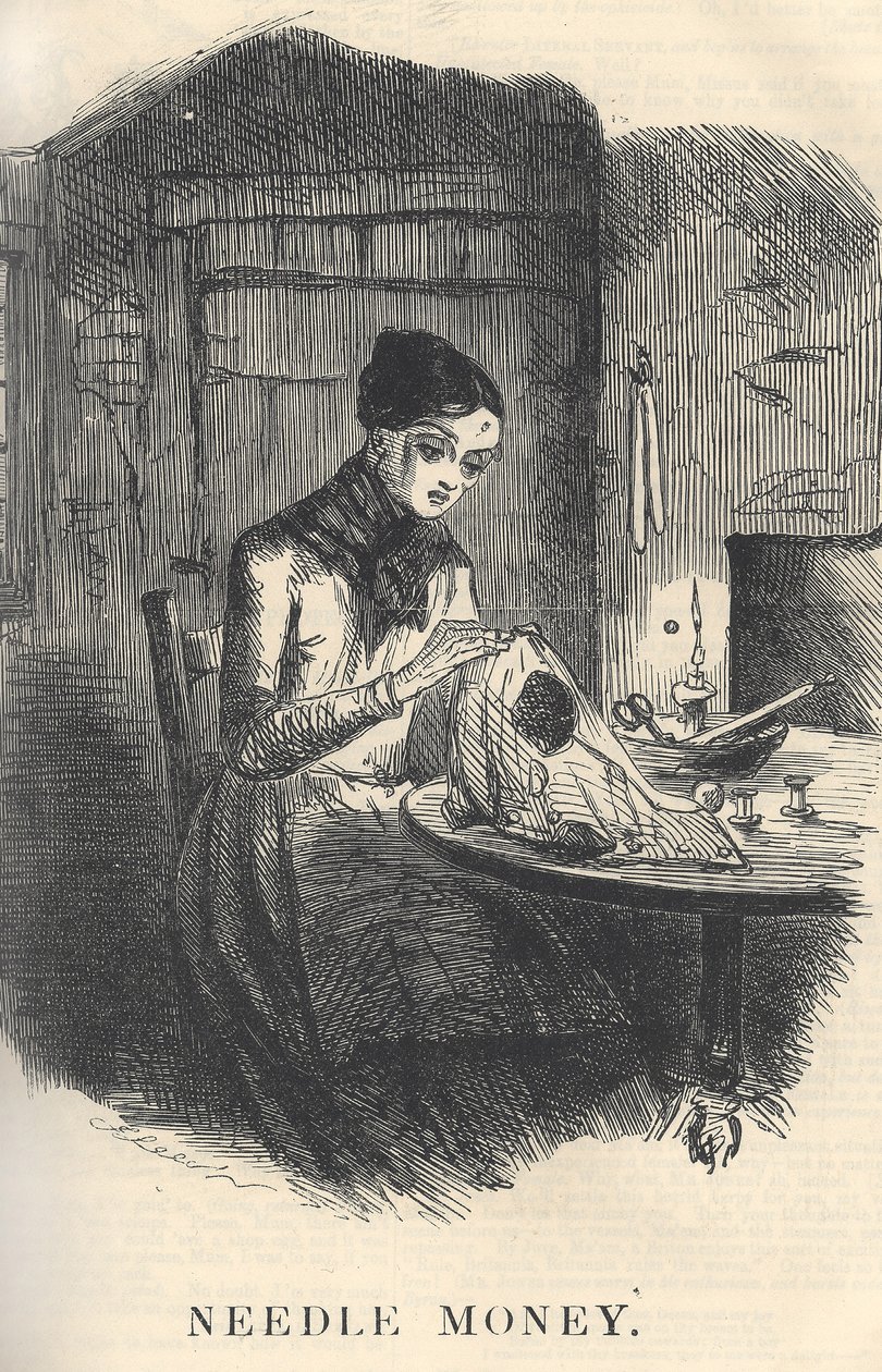 Needle Money, illusztráció a Punch Magazine-ból, 1849. december (a párért lásd: 384762) alkotó: English School