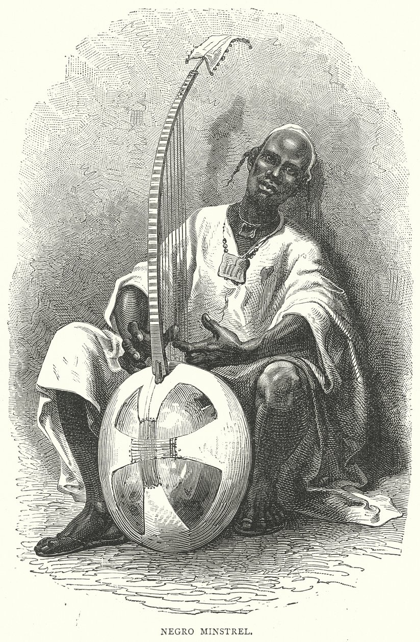 Negro Minstrel (metszet) alkotó: English School