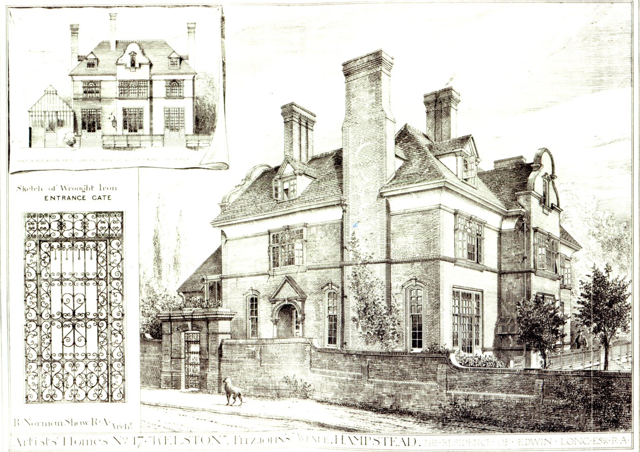 No.17 Kelston, St. Johns Avenue, The Building News, 1882. február 10. alkotó: English School