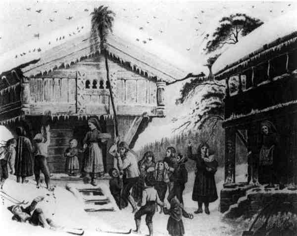 Norvég szokás: (litho) alkotó: English School